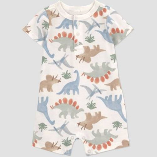 Carter's Just One You® Baby Boys' Dinosaur Romper - Ivory Newborn
