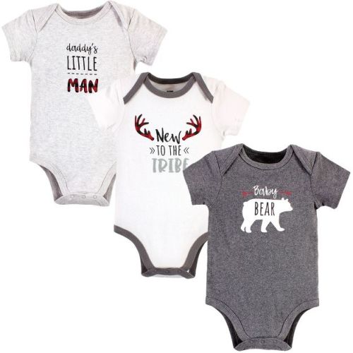 9-12m Hudson Baby Infant Boy Cotton Bodysuits, Daddys Man, 6-9 Months