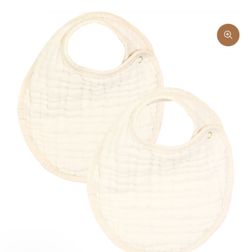 Cloud Muslin™ Bib 2 Pack - Cream