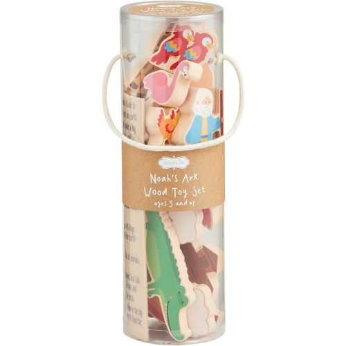 Mud Pie Wood Noahs Ark Toy Set