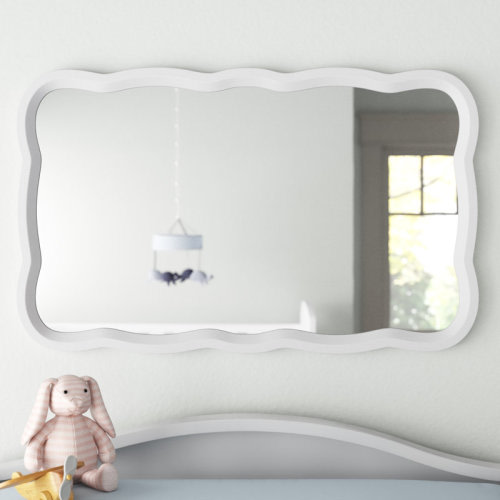 Andover Mills™ Baby & Kids Kristin Rectangle Wood Frame Accent Mirror, Farmhouse French Country Decorative Wall Mirror & Reviews | Wayfair
