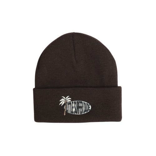 Brown Little Surfer Dude Logo Beanie