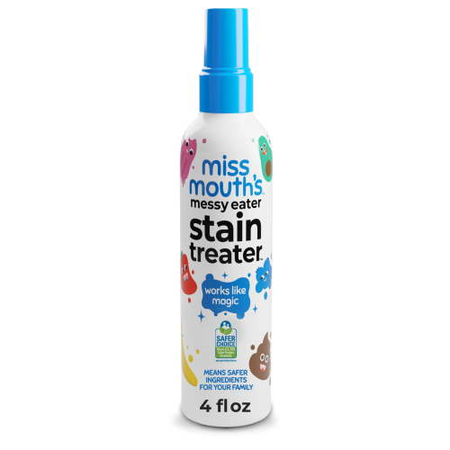 Miss Mouth's Messy Eater Stain Treater Spray for Baby & Kids, 4 fl oz, Newborn & Baby Essentials, Stain Remover for Food, Grease, & More, Gentle on Laundry