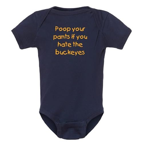 Campus Originals Michigan Fan Poop Your Pants if You Hate the Buckeyes Baby Bodysuit