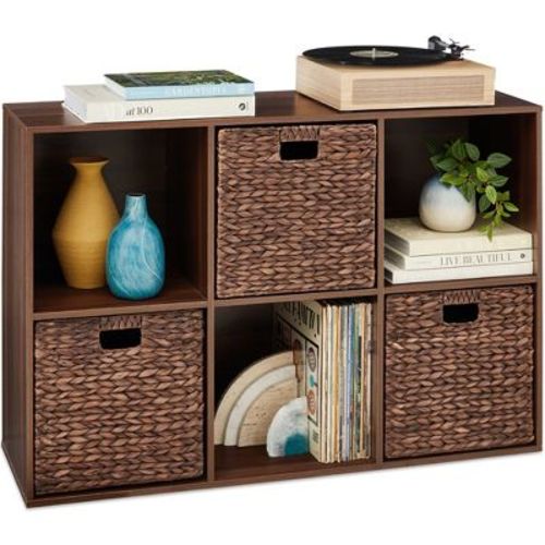 Best Choice Products 6-Cube Bookshelf, 13.5in Display Storage System, Organizer w/ Removable Back Panels