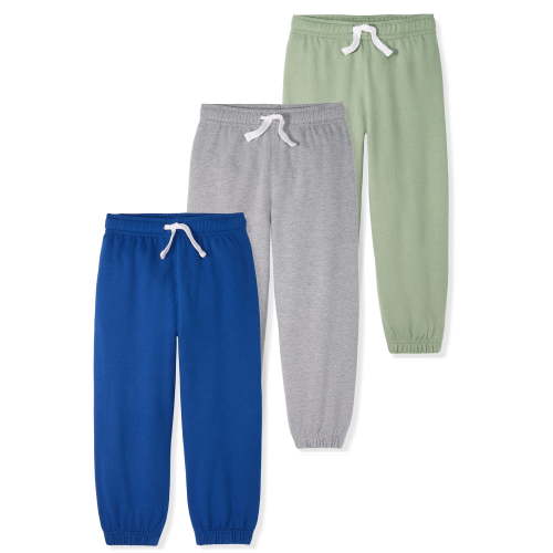 Garanimals Newborn, Baby & Toddler Boy Cotton French Terry Pull-On Joggers, Single & Multi-Pack, Sizes 0-6T