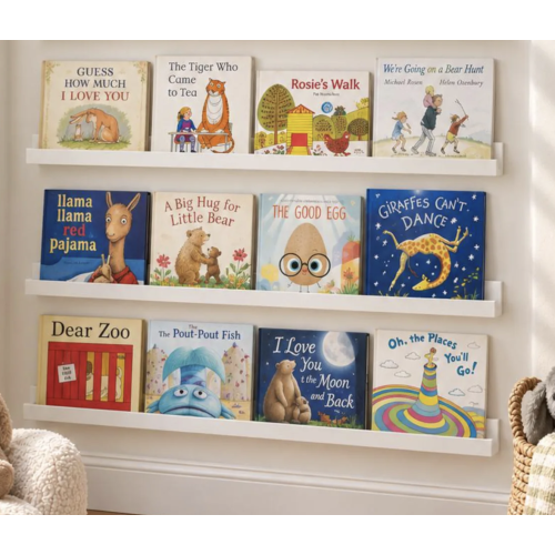 Kids Book Ledge Shelf