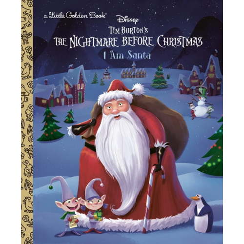 Disney Tim Burton's the Nightmare Before Christmas I am Santa (Little Golden Book) (Hardcover)