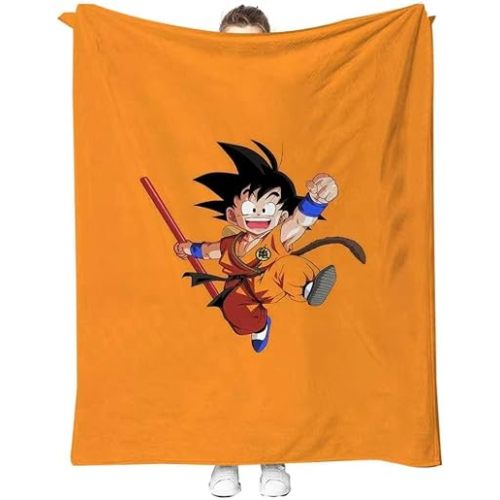 Cartoon Supey Soft and Warm Blanket Specially Designed for Children.It Measures 55 inches by 40 inches.It is Suitable for Placing on Sofas and Chairs, and can be Used in The Living Room (Dragon Ball)