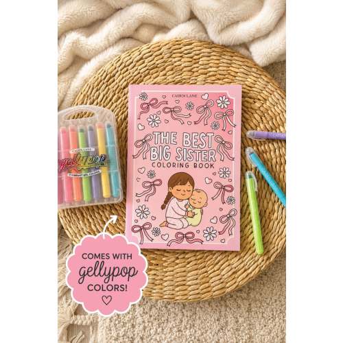 Coloring Book & Gellypop™ Crayon Set | Big Sister