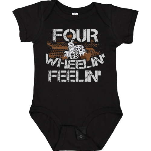 Luvly Four Wheeling Mudding Activity Baby Bodysuit Wheeler Driving Off Road, New Born, Baby Shower Gift, New Parents Gift