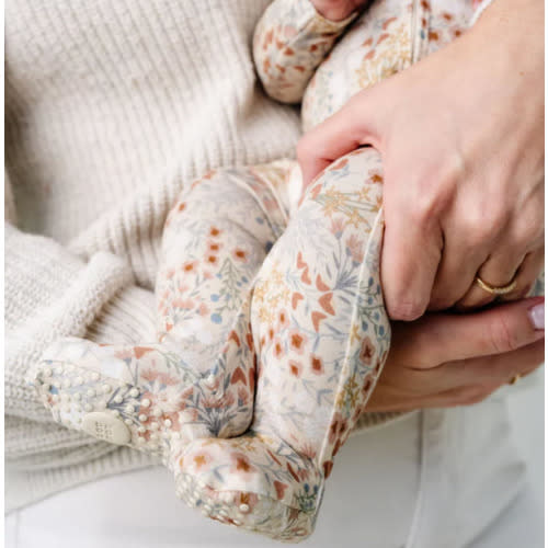 Pearl Zipper Footies