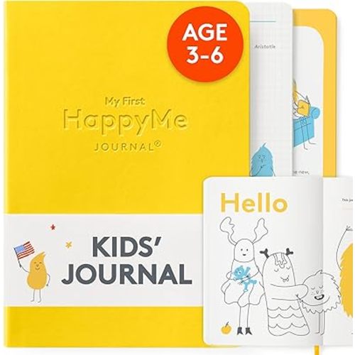 My First HappyMe Journal for Kids: Promote Happiness, Cultivate Positive Habits and Nurture Curiosity for Little Explorers - Interactive Guided Journaling Book for Inquiring Minds of Children Ages 3-6