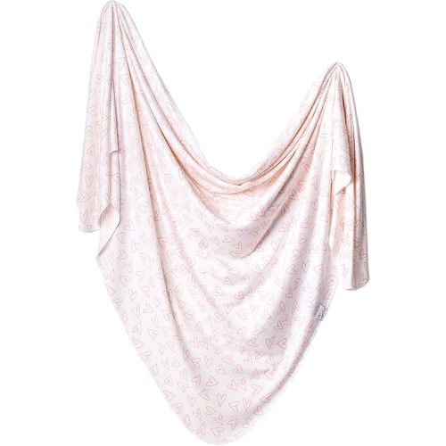 Copper Pearl Large Premium Knit Baby Swaddle Receiving Blanket Lola