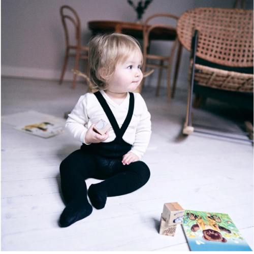 Silly Silas Footed Tights with Braces - Classic Black – About Baby Shop®