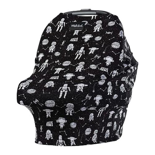 Milk Snob Original Star Wars 5-in-1 Cover, Little Rebel, Added Privacy for Breastfeeding, Baby Car Seat, Carrier, Stroller, High Chair, Shopping Cart, Lounger Canopy - Newborn Essentials, Nursing Top
