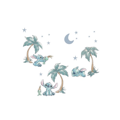 Disney Stitch Mural-Like Nursery Wall Decals / Stickers