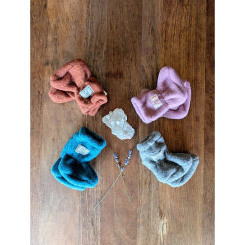 Pickapooh - Organic Wool Fleece - Baby Booties