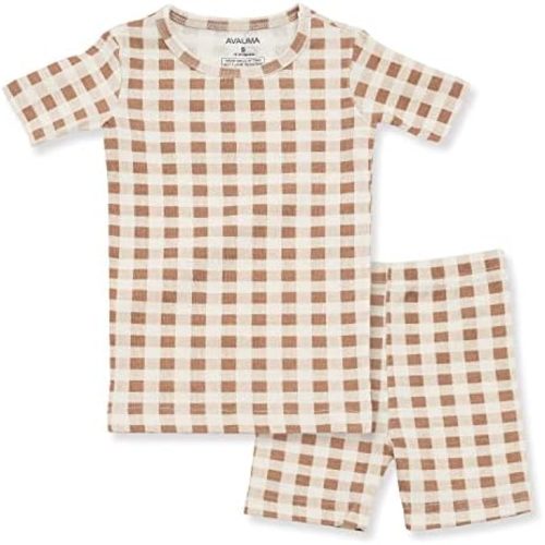 AVAUMA Baby Boys Girls Pajama Set 6M-7T Kids Cute Toddler Snug fit Pattern Design Pjs Cotton Sleepwear