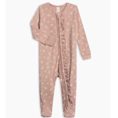 Neve Ruffle Zipper Footie