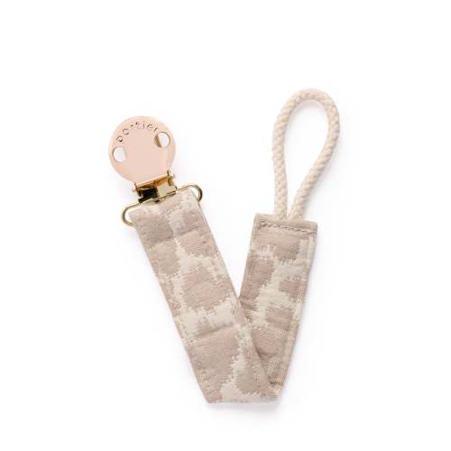 Petite Pacifier Clip - Desert Leopard