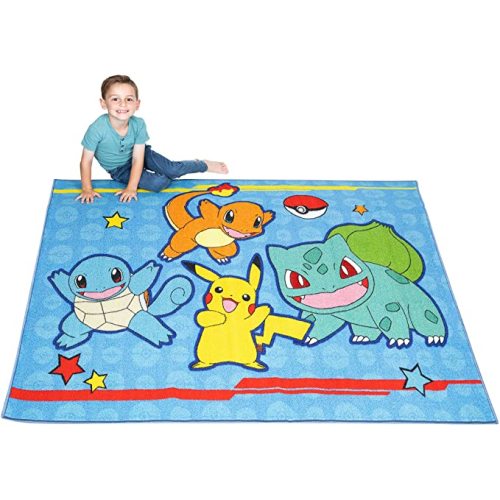 Franco Kids Room Non Slip Area Rug, 69 in x 52 in, Pokemon