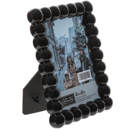Black Beaded Picture Frame - 4" x 6"