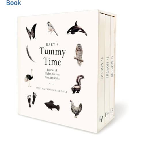 Baby's Tummy Time Book Box Set: A 3-Book Box Set of High-Contrast Art for Visual Stimulation at Tummy Time (Tabitha Paige Children's Book Series)