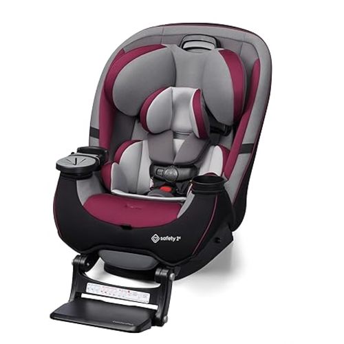 Safety 1st Grow and Go All-in-One Convertible Car Seat, Rear Facing, 5-40 lbs, Forward Facing (30–65 lbs), High Back Booster Seat 40-100 pounds, Vineyard Girl