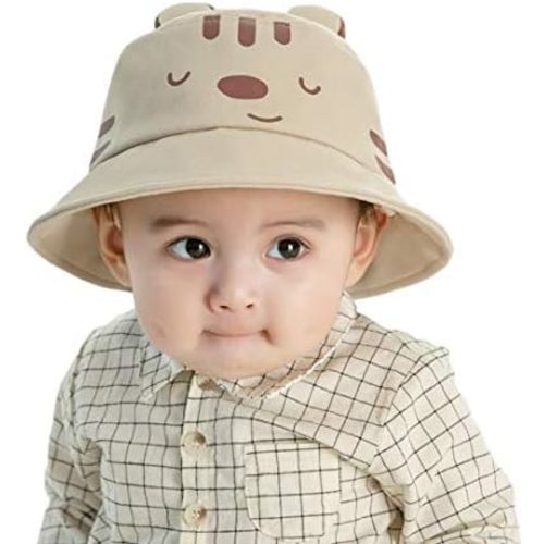 Baby Sun Hat Adjustable,Infant Toddler Summer Outdoors Beach Hat UPF50+,Sun Protection Bucket Hat