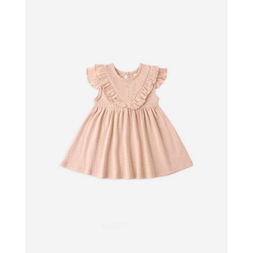 Sleeveless Ruffle V Dress Melon – Quincy Mae