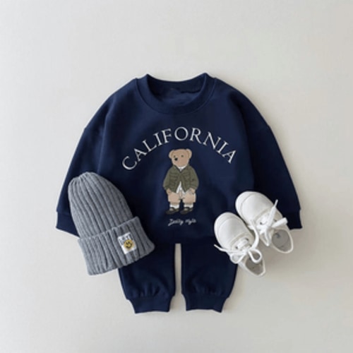 California Bear Sweatshirt and Jogger Pants Set – Teeny Mini Me