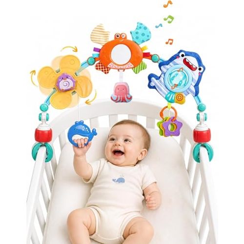 Baby Stroller Arch Toy, Adjustable Car Seat Toys for Infants