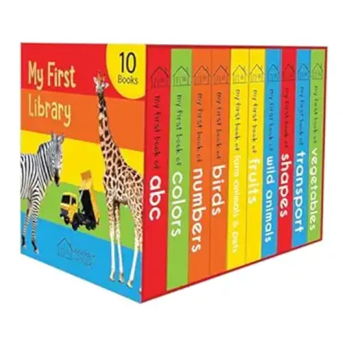 My First Library: Boxset of 10 Board Books for Kids