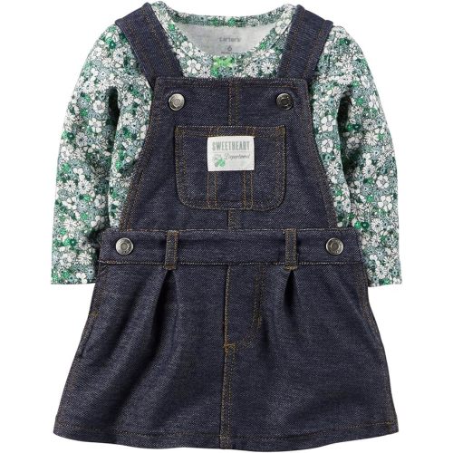 Carter's Baby Girls' 2 Piece Jumper Set (Baby) - Navy/Green