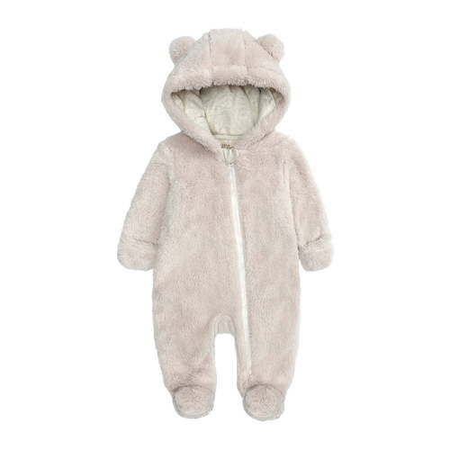Elainilye Fashion Unisex Baby Clothes Newborn Boys Girls Plush Cute Bear Ears Winter Thick Warm Jumpsuit Romper, Sizes 3-6 Months