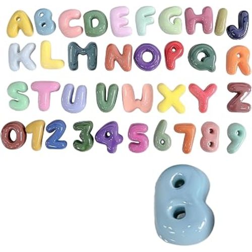 4 Inch Gypsum Letter or Number for Wall Decor, Single Alphabet or Digit for Home Decor Party Decoration Name Signs, Birthday Gifts for Boys Girls (Letter B)