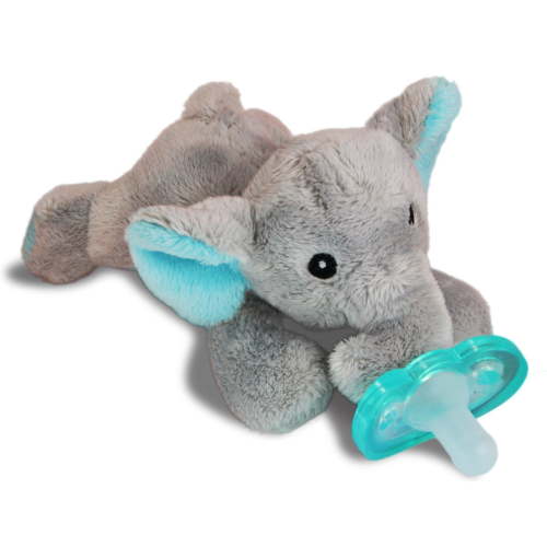 RaZbaby RaZ-Buddy JollyPop Pacifier Holder/Pacifier Removable/Elephant