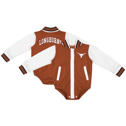 Texas Longhorns Colosseum Infant Bell Rings Varsity Bodysuit - Texas Orange