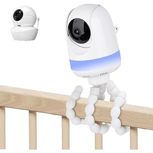 Adjustable Baby Monitor Mount for Babysense Max View/HDS2/V43/V24R/VBM55TX Video Baby Monitor, No Drilling Flexible Non-Slip Baby Camera Stand, Tripod Baby Camera Bracket Without Wall Damage