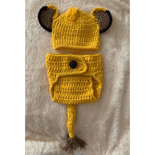 Simba inspired baby lion outfit