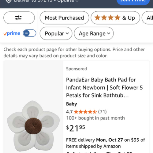 Amazon.com : baby flower bath