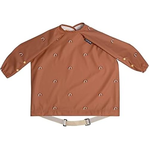 BIBaDO - Long Sleeve Baby Bibs - Babies & Toddlers 6-36 Months - Coverall Baby Led Weaning Bib - Easy Wipe, Soft & Waterproof