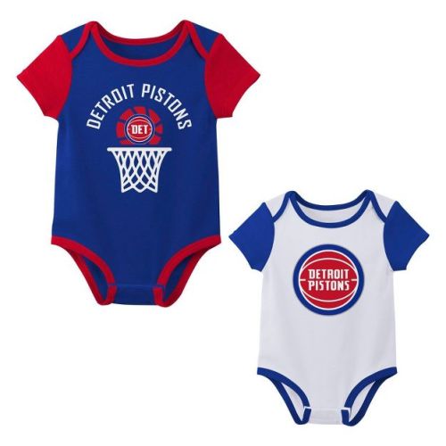 NBA Detroit Pistons 2pk Onesies Bodysuit - 3-6M