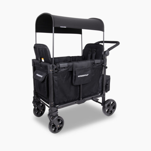 WonderFold Wagon W2 Elite Pro Stroller Wagon - Jet Black