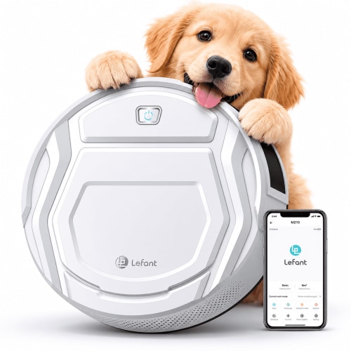 Lefant M210 Pro Robot Vacuum Cleaner, WiFi/Alexa/APP Control, Self-Charging Robotic Vacuum with Schedule, Ideal for Pet Hair Carpets Hard Floors