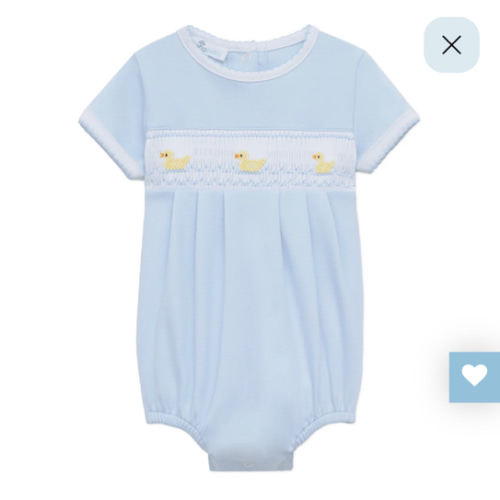 Little Ducklings Classics Smocked Bubble - Light Blue – Magnolia Baby
