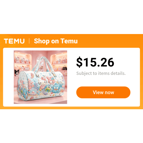1pc melody quilted tote bag suitable - Temu