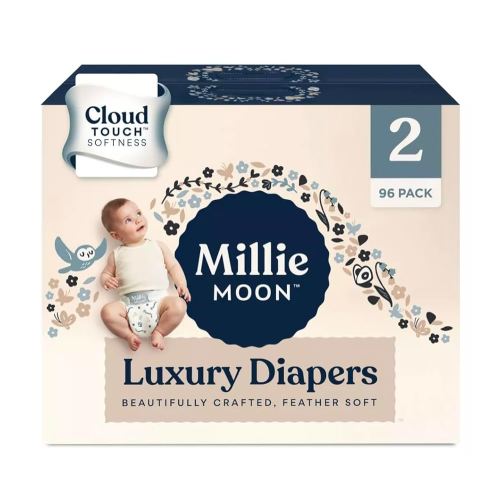 Millie Moon Luxury Disposable Diapers - (Size, 2 and Count, 96)