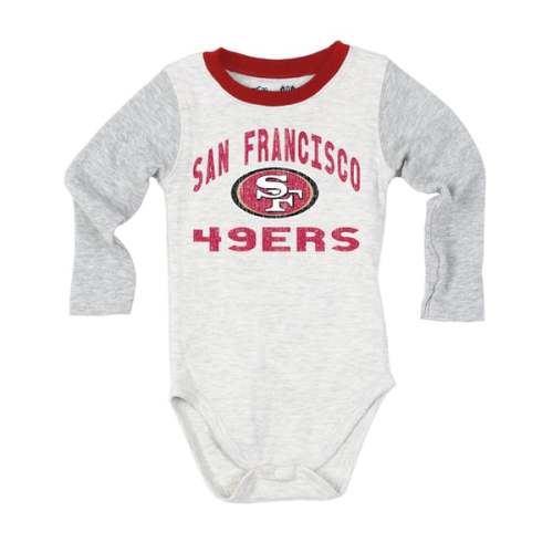 Infant San Francisco 49ers  Wes & Willy Heather Gray Jie Jie Hopper Long Sleeve Bodysuit & Pants Set